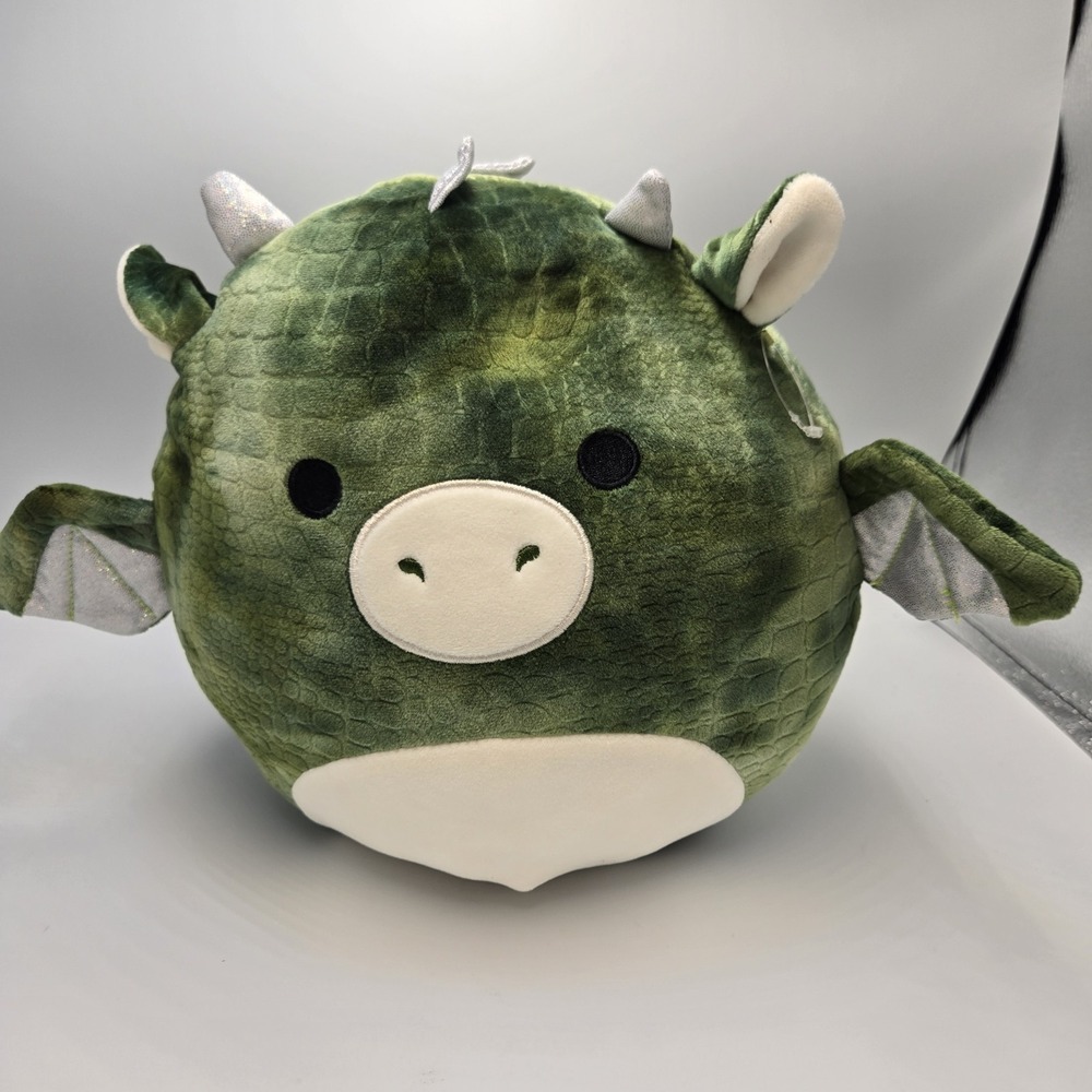 Squishmallows Duke The Dragon 10inch Plush Tie Dye Green KellyToy No Hang Tag